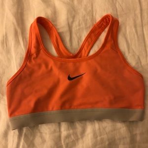 Bright Orange Nike Sports Bra